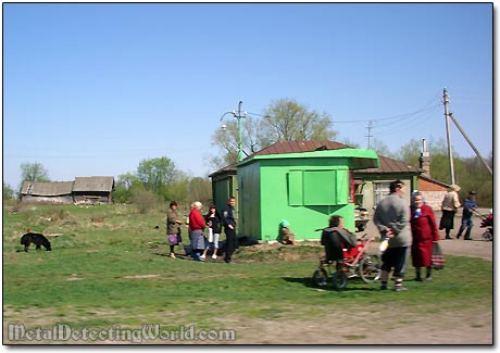 Grocery Booth at the Bus Stop