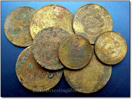 Soviet Coins Dug Up