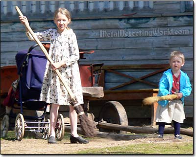 Children Carrying Out Their Daily Chores