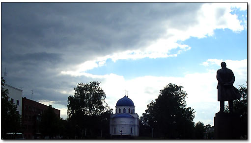 Priozersk's Central Square