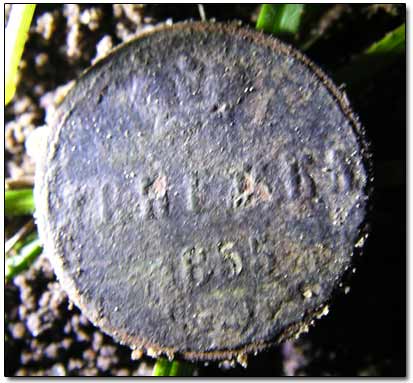 Another 1855 1 Denezhka Coin