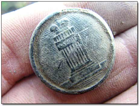 Russian Imperial Button Inscribed 