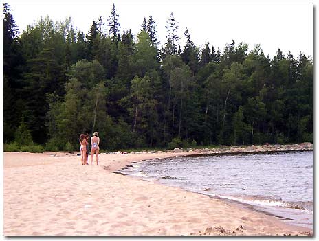 Beach on Lake Ladoga