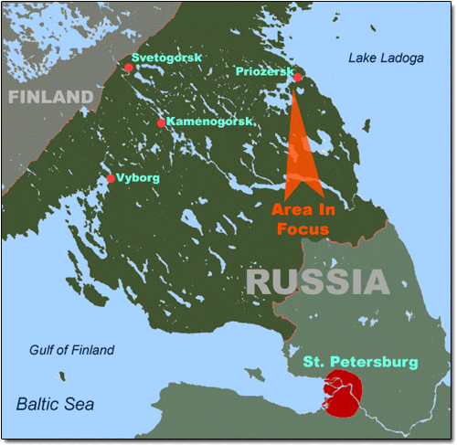Karelian Isthmus Map