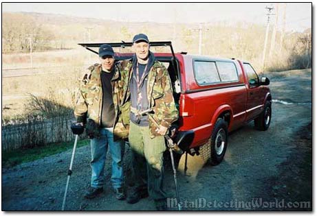 Treasure Hunters Rodney and Sergei in 2002