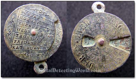 19th Century Pocket Calendar