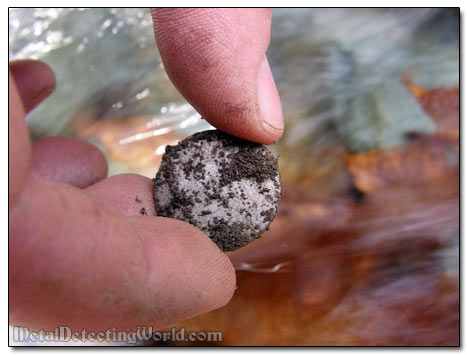 Washing the Find in a Creek