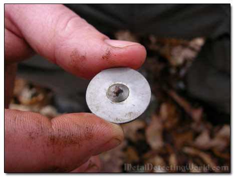 Hessian Pewter Button