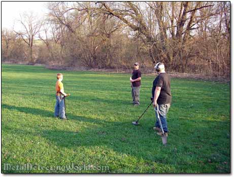 Metal Detecting the Field