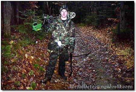 Rodney is Hiking to Treasure Hunting Site