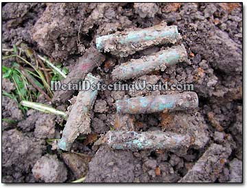 WW2 Rifle Ammo Brass Casings Unearthed