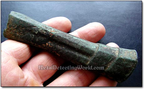 Medieval Bronze Pot Leg