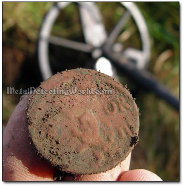 1666 1/6 Ore Coin Dug Up