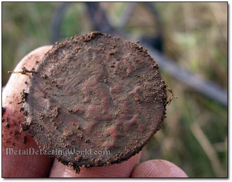 Old Copper Coin Metal Detected