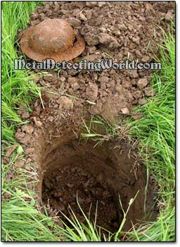 WW2 Brodie Helmet Found with Metal Detector