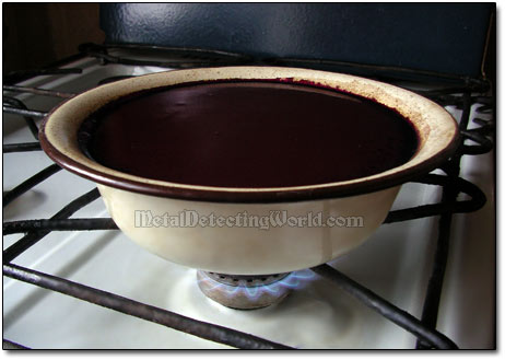 Heating Up the Coin Patinating Solution