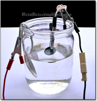 One-Side Coin Treatment in Classic Electrolysis Setup