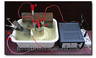 Removing Rust from Iron Artifacts with Electrolysis