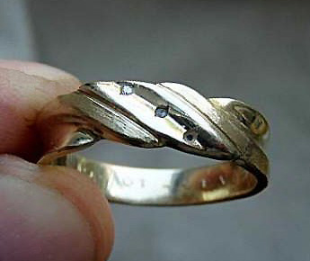 Gold Ring with Gems