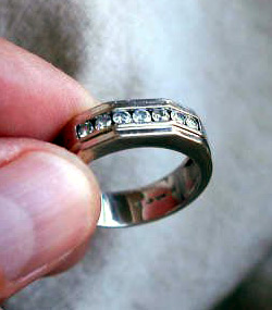 Gold Band with Gems