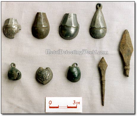 Bronze Medieval Artefacts and Iron Arrowheads