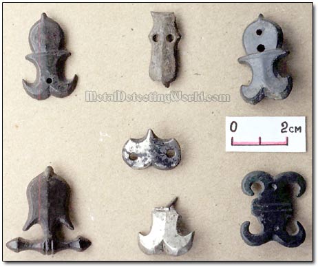 White Bronze Belt Fittings Studs