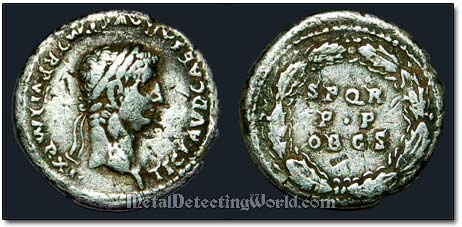 S.P.Q.R. Silver Denarius, Imperor Claudius, circa 41-54 AD