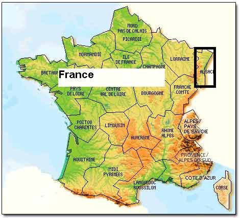General Map of France