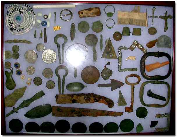 Relics and Coins Recovered