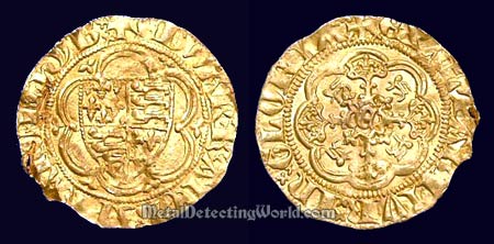 1327-1377 Quarter Noble King Edward III