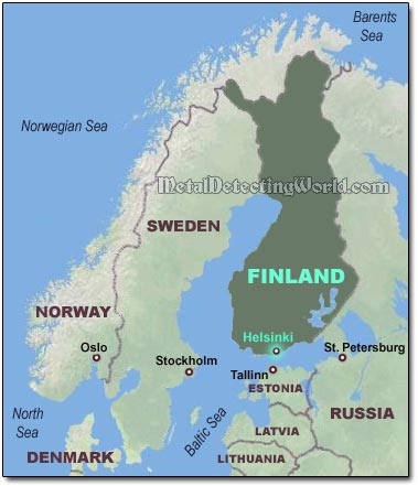 Scandinavia Map: Norway, Sweden, Finland, Baltics, Denmark and Russia