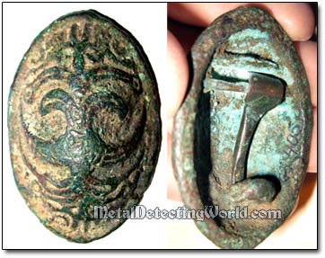 Bronze Scandinavian Karelian Viking Tortoise Brooch