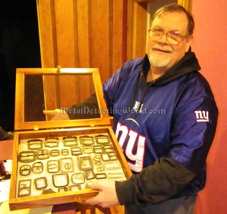 Tim Is Showing His Belt Buckle Collection (February 2012)