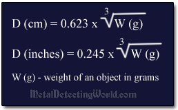 Calculate Diameter of Meteorite