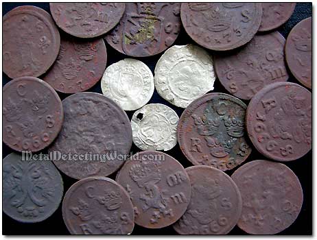 Swedish 17th Century Coins Found with Minelab E-Trac