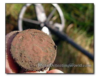 Sweden 1666 1/6 Ore Copper Coin