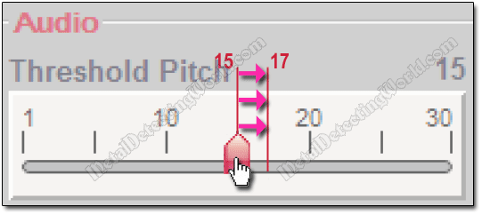 Drag Red Thumb of Slider Control To New Position