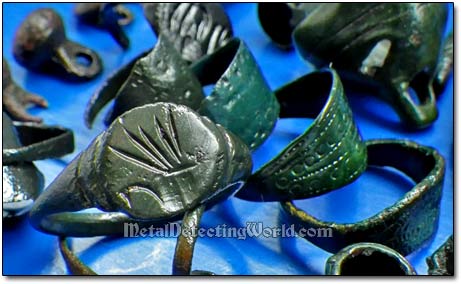 Medieval Bronze Signet Rings