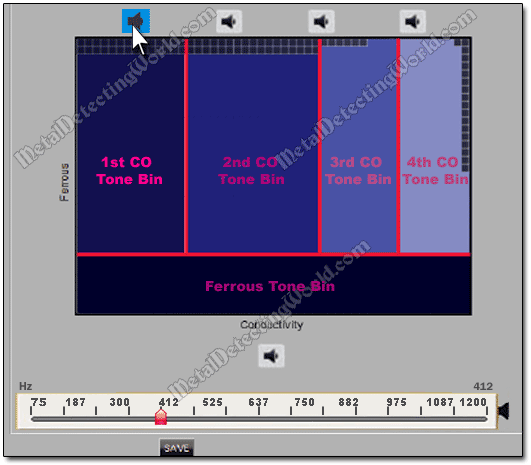 Listen To Tone Pitch of 1st Conductive Tone Bin