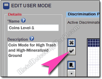 Press Active Button in User Mode Editor