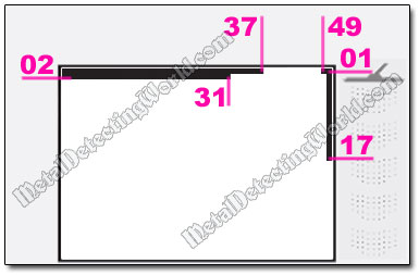 QuickMask Pattern for Minelab E-Trac's Search Program #1 - 'Coins' - Level 2