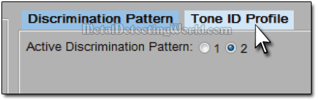 Select Tone ID Profile Tab on User Mode Editor in XChange 2