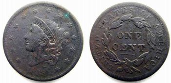 1838 Large Cent