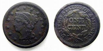 1844 Large Cent