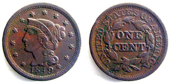 1849 Large Cent