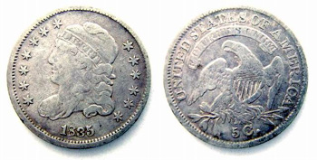 1835 Capped Bust Half Dime