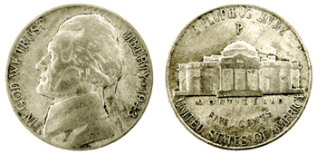 1943 Jefferson War Nickel