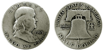 1953 Franklin Half Dollar