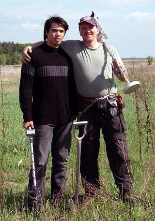 Bob with His Son Aaron, Ukraine