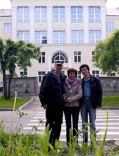 In Front of the School 124 in Snezhinsk, Russia